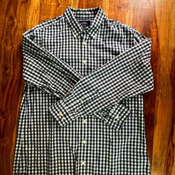 100% Cotton Non-Iron Gingham Summer Oxford Shirt [Charles Tyrwhitt] - Picture 1 of 5